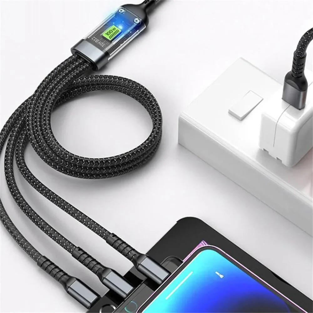 Super Fast Charging 3-in-1 Data Cable